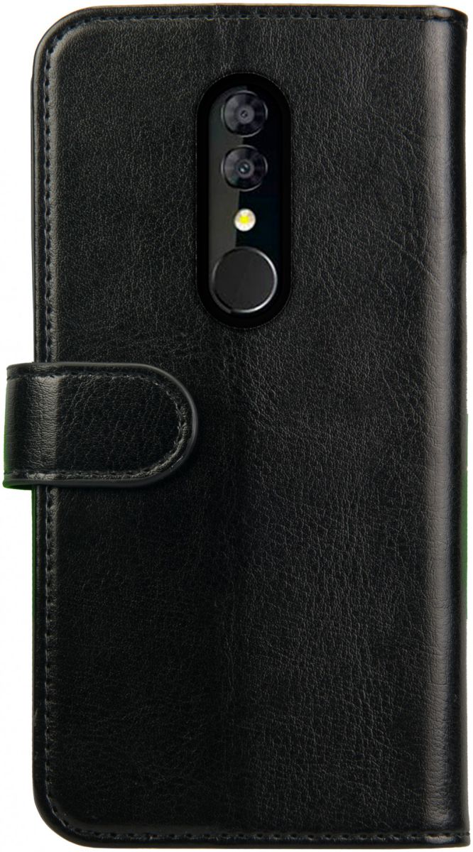Rosso Element Alcatel 3 (2019) Hoesje Book Cover Zwart afbeelding 2