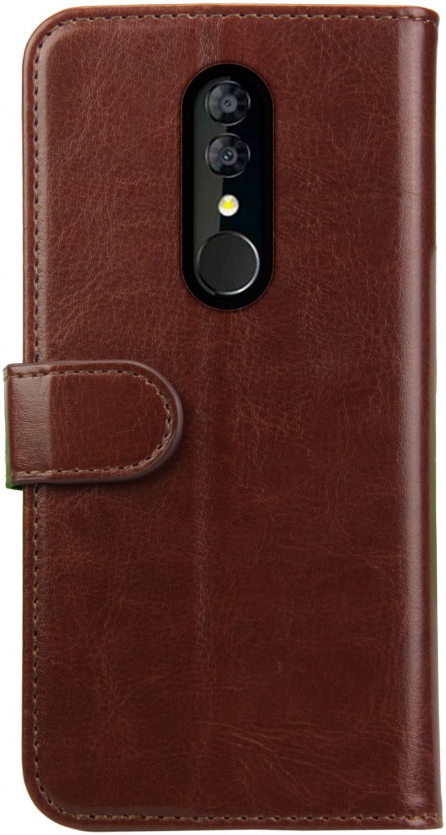 Rosso Element Alcatel 3 (2019) Hoesje Book Cover Bruin afbeelding 5