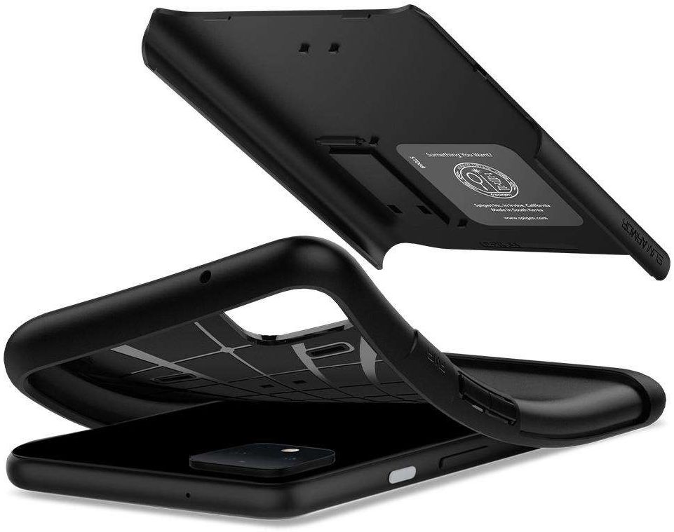 Spigen Slim Armor Hoesje Google Pixel 4 Zwart afbeelding 2