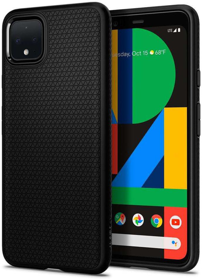 Spigen Liquid Air Back Cover Hoesje Google Pixel 4 Zwart afbeelding 1
