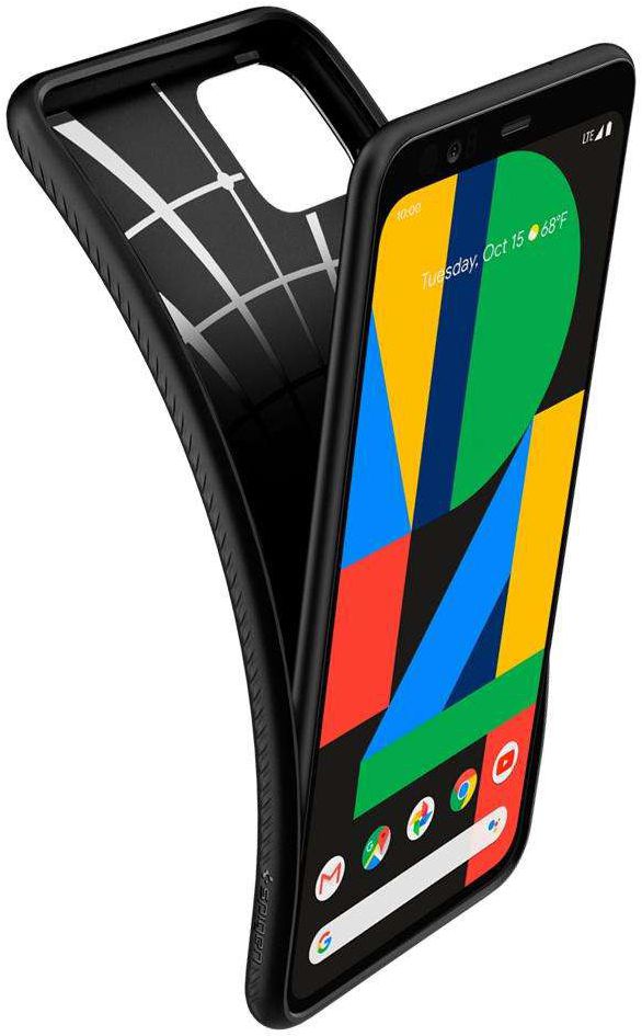 Spigen Liquid Air Back Cover Hoesje Google Pixel 4 Zwart afbeelding 2