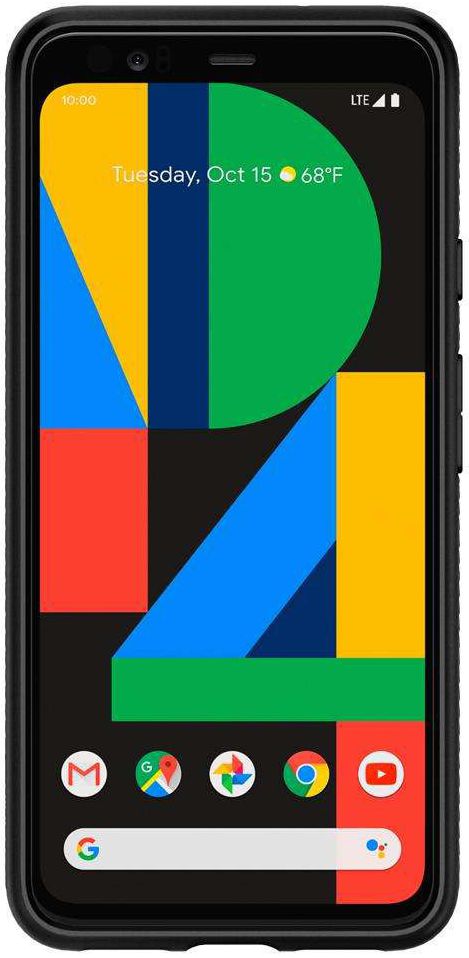 Spigen Liquid Air Back Cover Hoesje Google Pixel 4 Zwart afbeelding 3