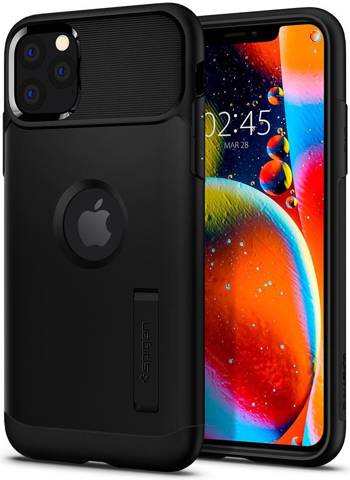 Spigen Slim Armor Hoesje Apple iPhone 11 Pro Max Zwart afbeelding 1