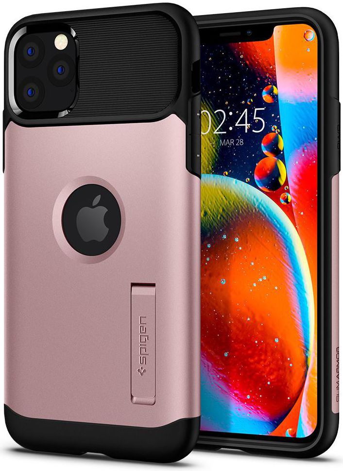 Spigen Slim Armor Hoesje Apple iPhone 11 Pro Max Roze Goud afbeelding 1