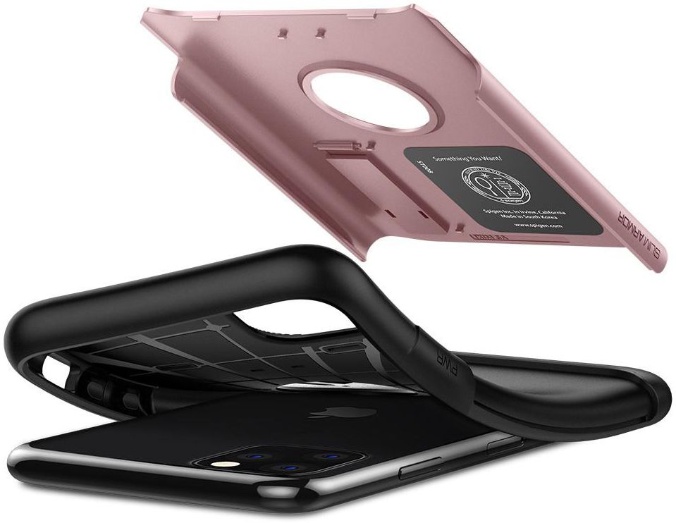 Spigen Slim Armor Hoesje Apple iPhone 11 Pro Max Roze Goud afbeelding 2