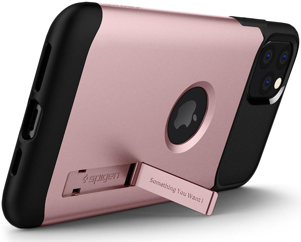 Spigen Slim Armor Hoesje Apple iPhone 11 Pro Max Roze Goud afbeelding 3