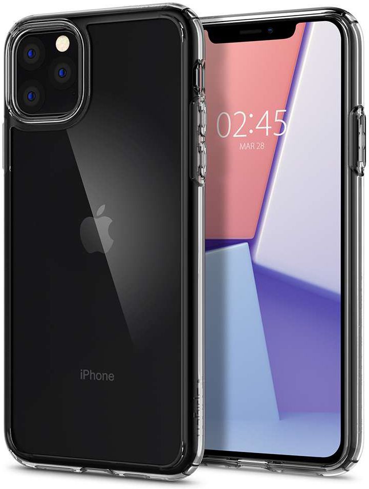 Spigen Crystal Hybrid Hoesje Apple iPhone 11 Pro Max Transparant afbeelding 1