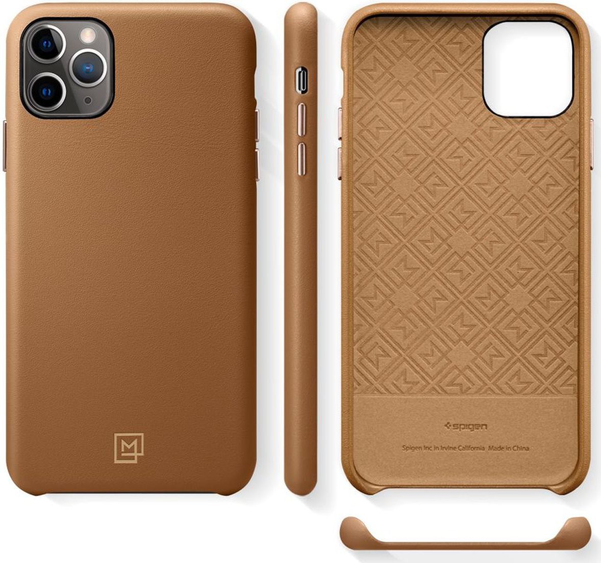Spigen La Manon Calin Case Apple iPhone 11 Pro Max Camel Brown afbeelding 5