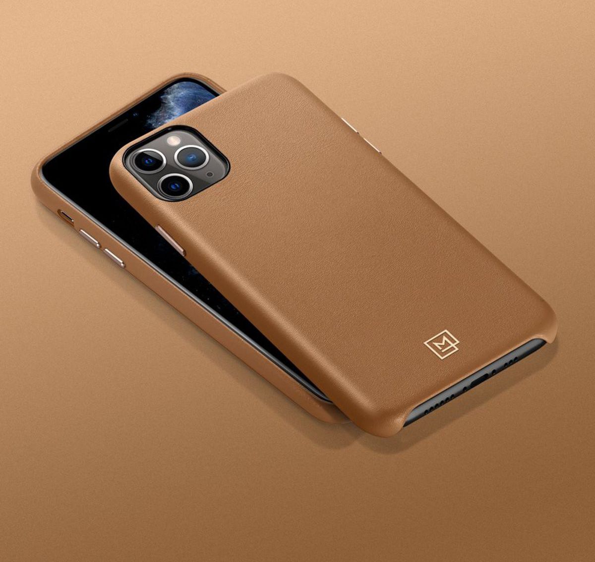Spigen La Manon Calin Case Apple iPhone 11 Pro Max Camel Brown afbeelding 6