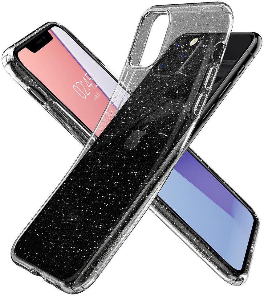 Spigen Liquid Crystal Hoesje Apple iPhone 11 Pro Max Clear Glitter afbeelding 2