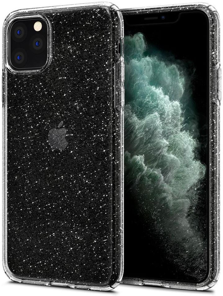 Spigen Liquid Crystal Hoesje Apple iPhone 11 Pro Max Clear Glitter afbeelding 3