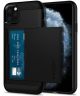 Spigen Slim Armor Card Slot Apple iPhone 11 Pro Max Zwart