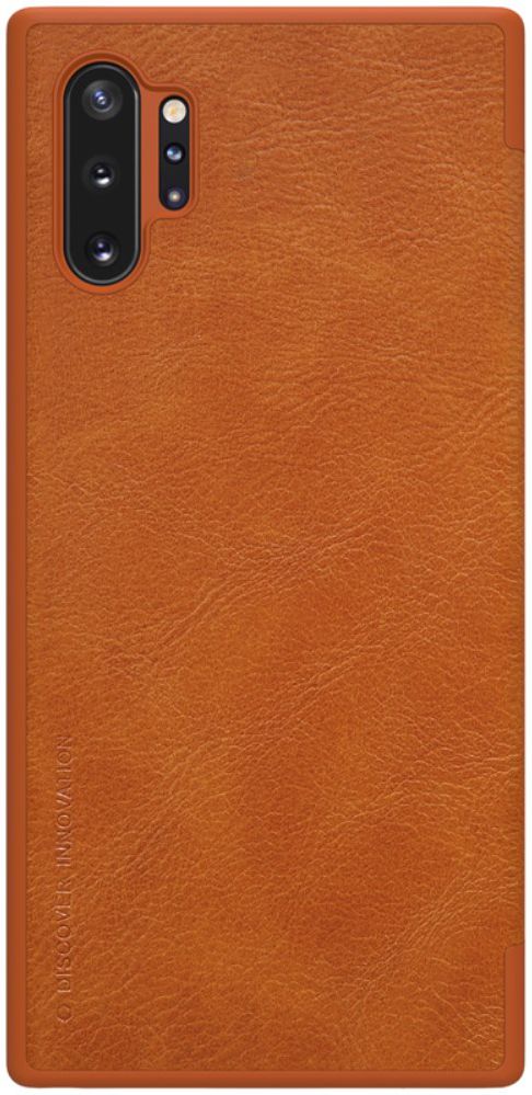 Nillkin Qin Series Flip Hoesje Samsung Galaxy Note 10 Plus Bruin afbeelding 1