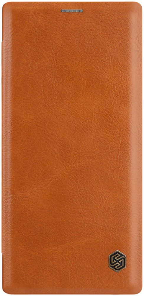 Nillkin Qin Series Flip Hoesje Samsung Galaxy Note 10 Plus Bruin afbeelding 2