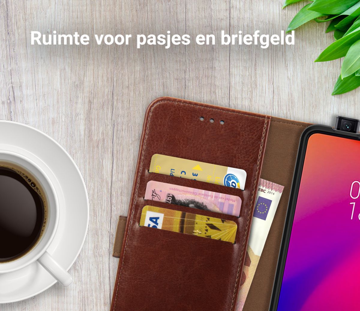 Rosso Element Xiaomi Mi 9T Hoesje Book Cover Bruin afbeelding 8