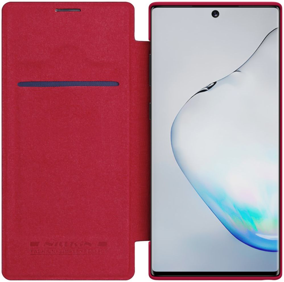 Nillkin Qin Series Flip Hoesje Samsung Galaxy Note 10 Rood afbeelding 1