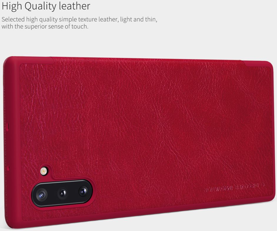 Nillkin Qin Series Flip Hoesje Samsung Galaxy Note 10 Rood afbeelding 7
