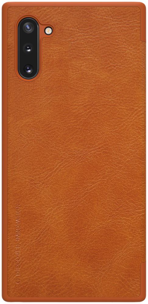 Nillkin Qin Series Flip Hoesje Samsung Galaxy Note 10 Bruin afbeelding 2