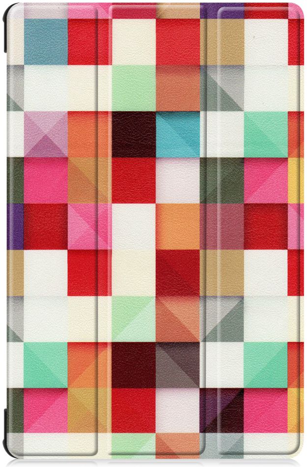 Samsung Galaxy Tab S6 Book Hoes met Print Colorful Square afbeelding 1