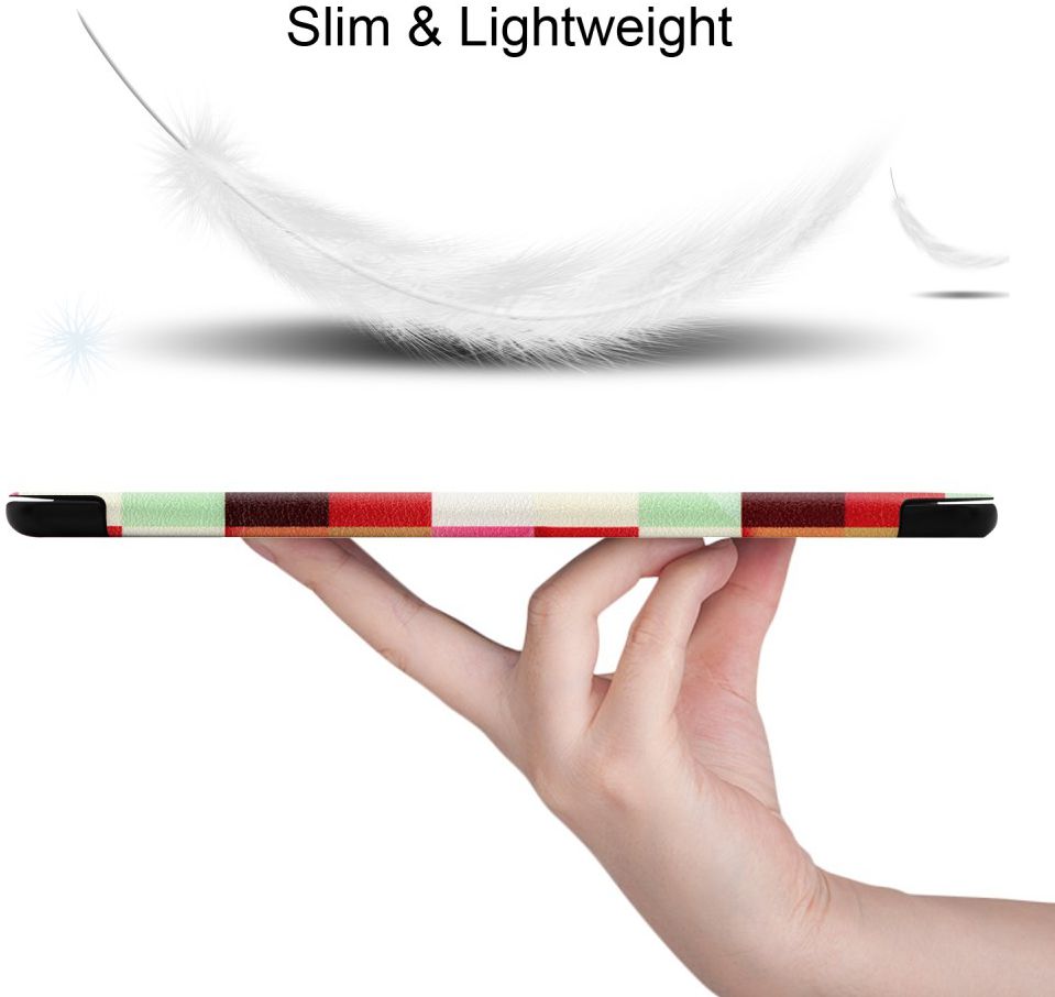 Samsung Galaxy Tab S6 Book Hoes met Print Colorful Square afbeelding 4