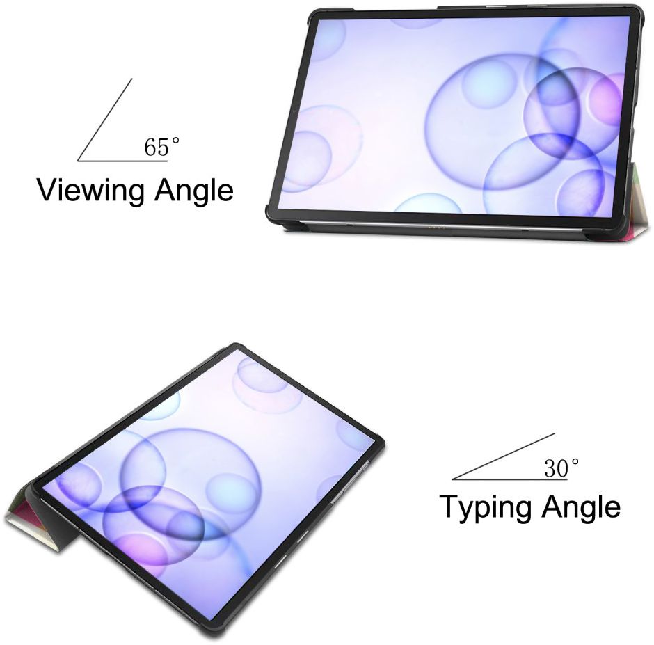 Samsung Galaxy Tab S6 Book Hoes met Print Colorful Square afbeelding 6