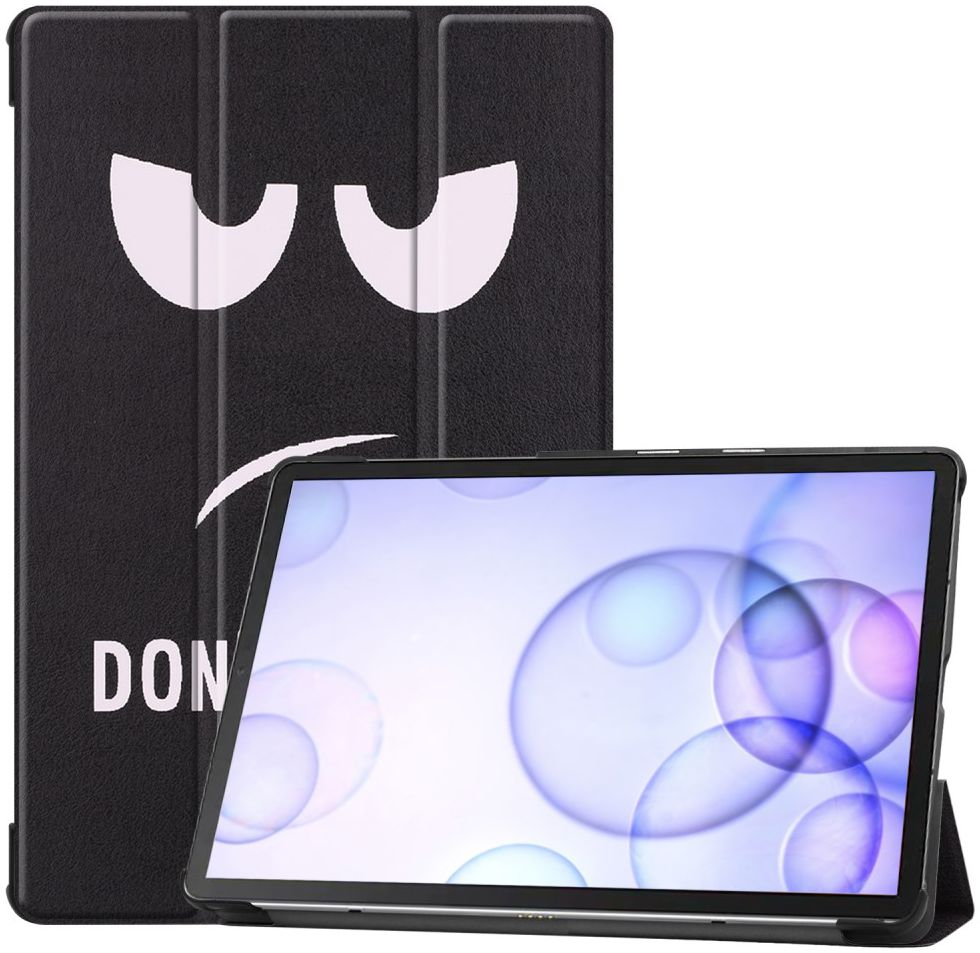 Samsung Galaxy Tab S6 Book Hoes met Print Don't Touch Me afbeelding 3