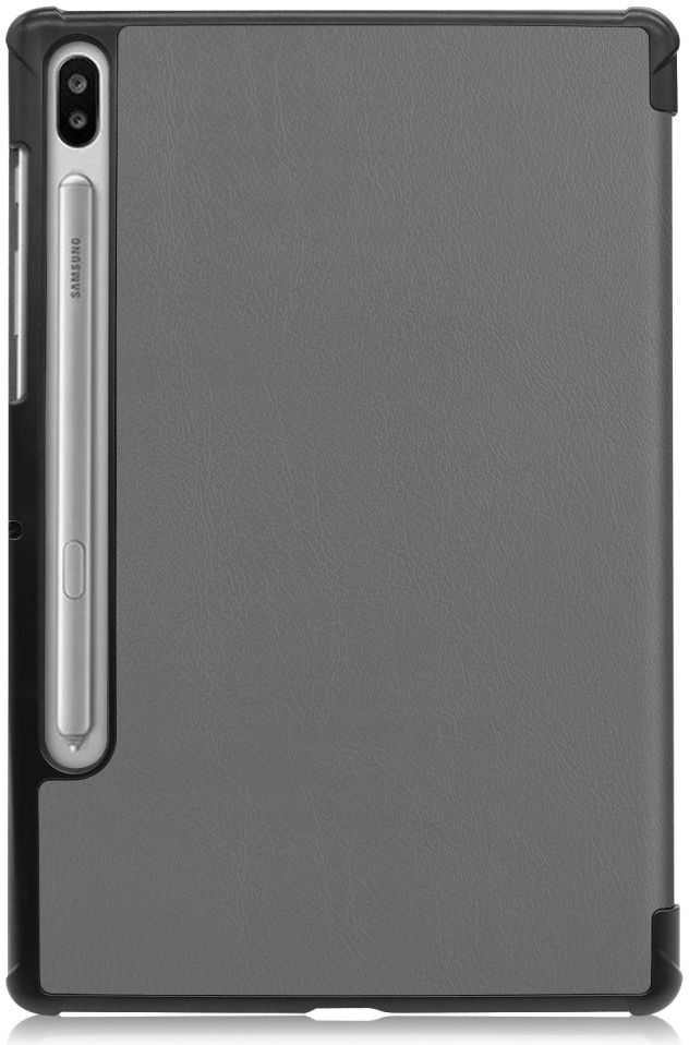 Samsung Galaxy Tab S6 Hoes Tri-Fold Grijs afbeelding 3
