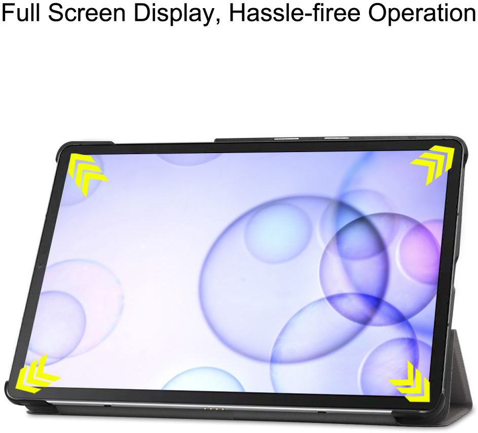 Samsung Galaxy Tab S6 Hoes Tri-Fold Grijs afbeelding 8