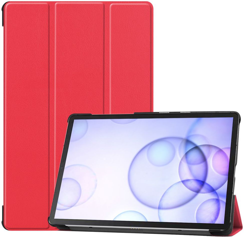 Samsung Galaxy Tab S6 Tri-Fold Hoes Rood afbeelding 2