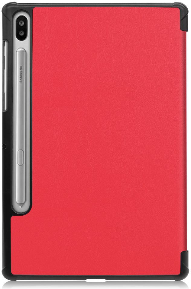 Samsung Galaxy Tab S6 Tri-Fold Hoes Rood afbeelding 4