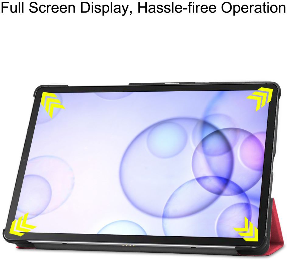 Samsung Galaxy Tab S6 Tri-Fold Hoes Rood afbeelding 9