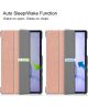 Samsung Galaxy Tab S6 Tri-Fold Hoes Roze Goud