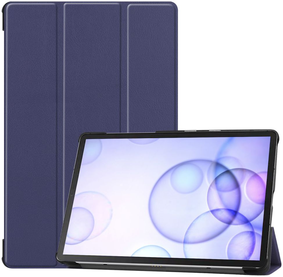 Samsung Galaxy Tab S6 Tri-Fold Hoes Donker Blauw afbeelding 2