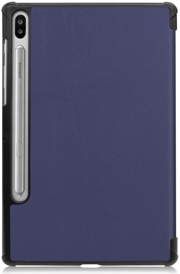 Samsung Galaxy Tab S6 Tri-Fold Hoes Donker Blauw afbeelding 3