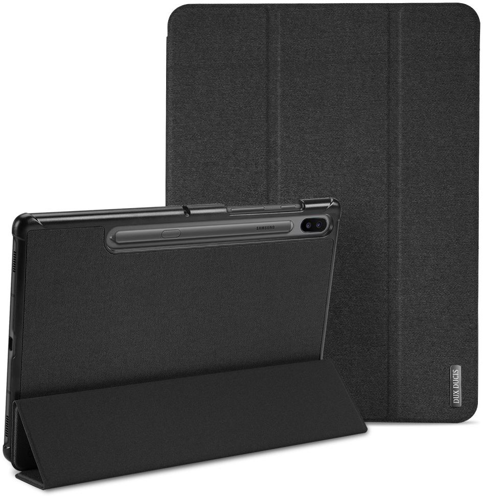 Dux Ducis Domo Series Samsung Galaxy Tab S6 Tri-fold Hoes Zwart afbeelding 2
