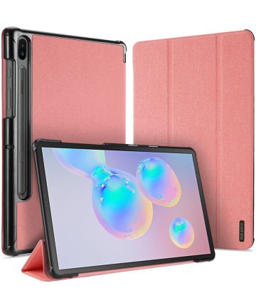 Dux Ducis Domo Series Samsung Galaxy Tab S6 Tri-fold Hoes Roze Hoesjes