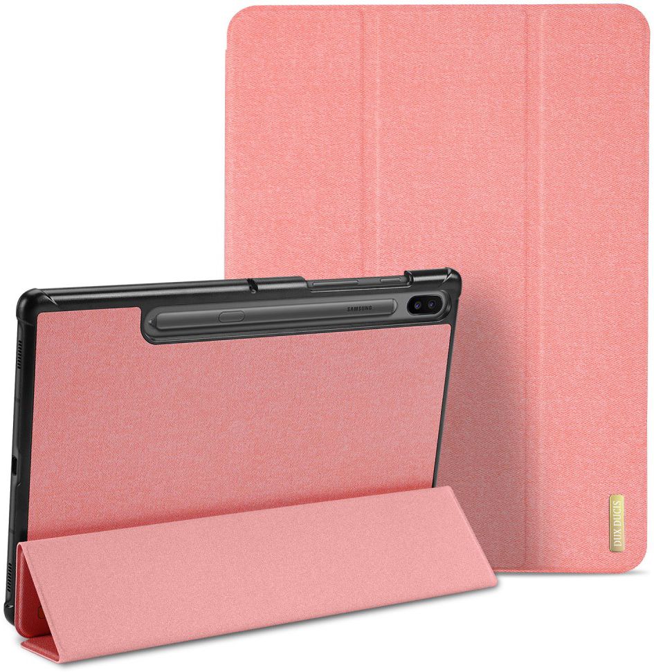 Dux Ducis Domo Series Samsung Galaxy Tab S6 Tri-fold Hoes Roze afbeelding 2