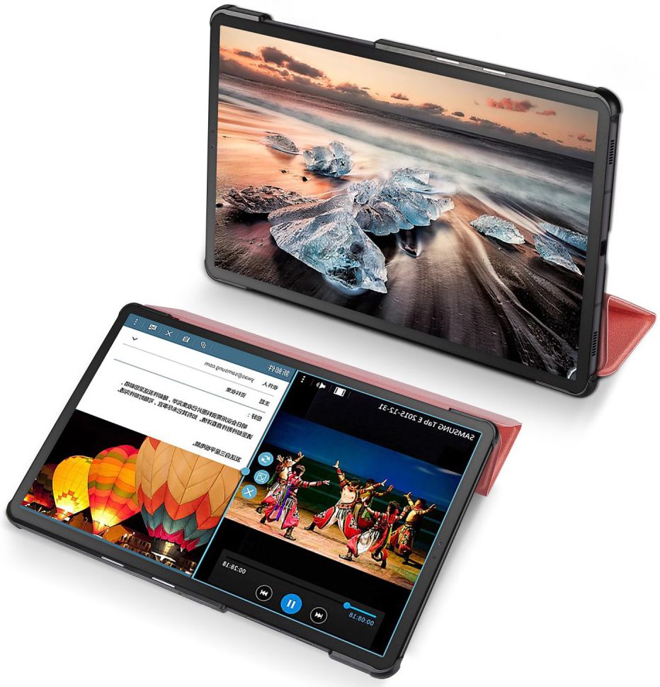 Dux Ducis Domo Series Samsung Galaxy Tab S6 Tri-fold Hoes Roze afbeelding 4