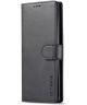 Samsung Galaxy Note 10 Leren Portemonnee Bookcase Hoesje Zwart