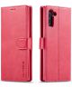 Samsung Galaxy Note 10 Leren Portemonnee Bookcase Hoesje Rood