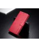Samsung Galaxy Note 10 Leren Portemonnee Bookcase Hoesje Rood