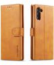 Samsung Galaxy Note 10 Leren Portemonnee Bookcase Hoesje Bruin