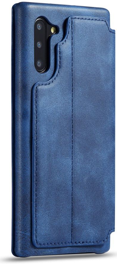 Samsung Galaxy Note 10 Retro Portemonnee Bookcase Hoesje Blauw afbeelding 4