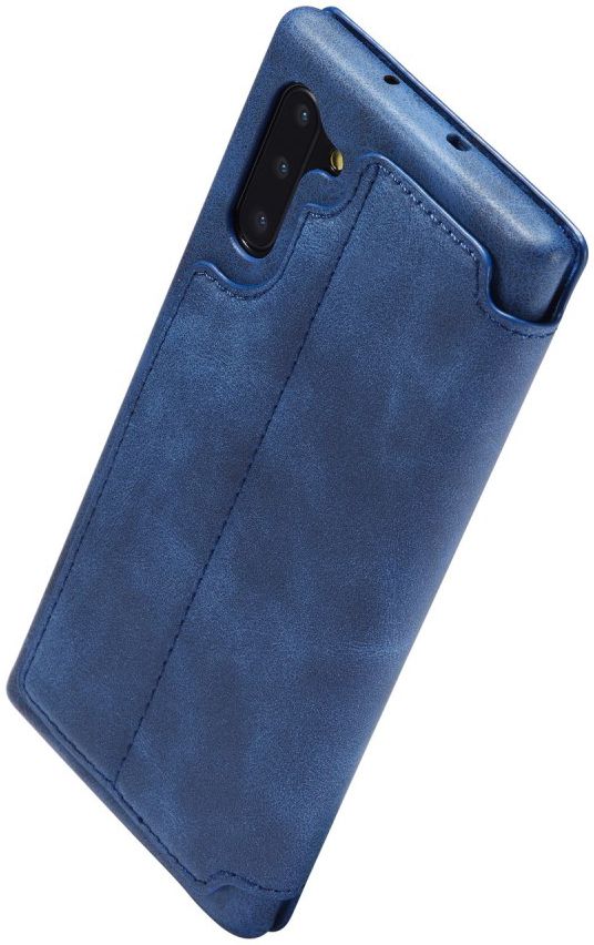 Samsung Galaxy Note 10 Retro Portemonnee Bookcase Hoesje Blauw afbeelding 6