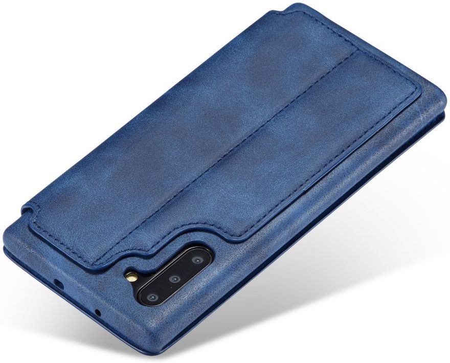 Samsung Galaxy Note 10 Retro Portemonnee Bookcase Hoesje Blauw afbeelding 7