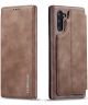 Samsung Galaxy Note 10 Retro Portemonnee Bookcase Hoesje Bruin