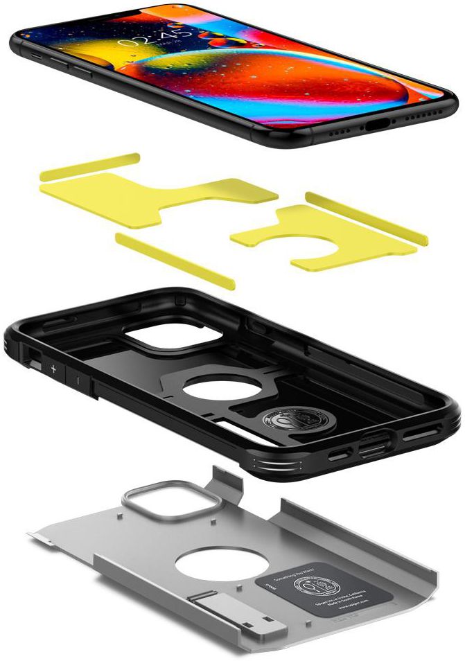 Spigen Tough Armor Case iPhone 11 Pro Max Satin Silver afbeelding 2