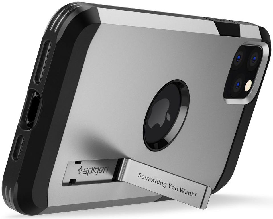 Spigen Tough Armor Case iPhone 11 Pro Max Satin Silver afbeelding 3