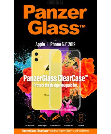 Panzerglass ClearCase Apple iPhone 11 Hoesje Transparant Hoesjes