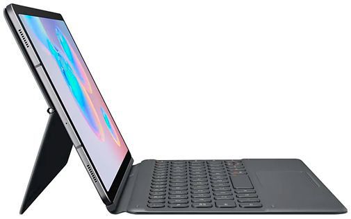 Originele Samsung Book Cover Galaxy Tab S6 Hoes met Toetsenbord Grijs afbeelding 3
